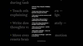 Brain Hacks That Make You 10x Smarter