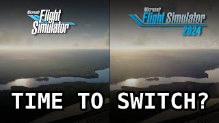 MSFS 2020 vs 2024 | Ultra Settings - Stock | Approach at EDDB 24R (Fenix A320 BFU 2)