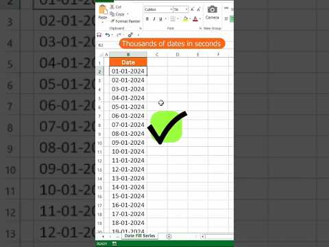 "Excel में Date Auto Fill करने का आसान तरीका | Excel Tips & Tricks"