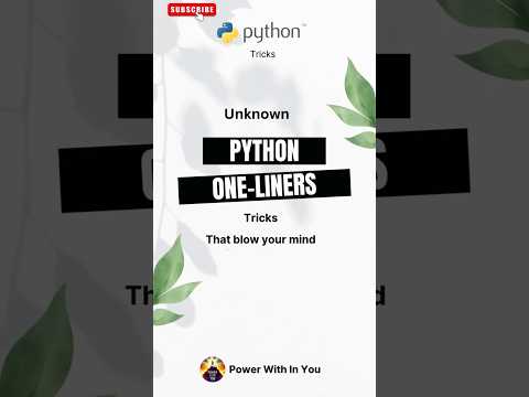 Unknown Python One-Liner Tricks That Will Blow Your Mind! | Python Tricks