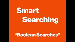 Smart Searching: Boolean Search