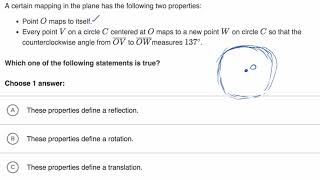 Identifying transformation described with other algebra and geometry concepts