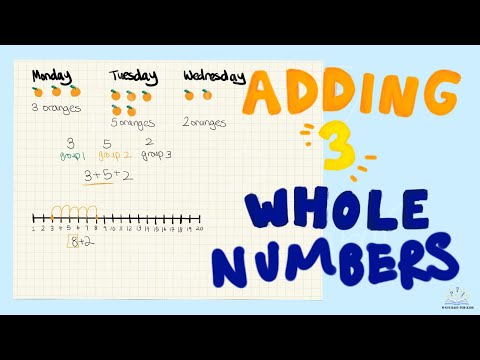 How to Add 3 Whole Numbers (UPDATED) | Made Easy for Kids