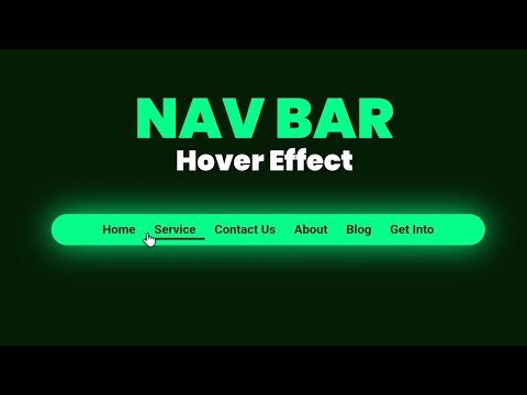 Nav Bar Hover Effect 😃 | HTML and CSS | The Web Decode 