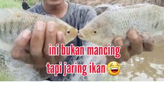 Wow...nyobain Mancing jaring/spring boom net Double strike..!!