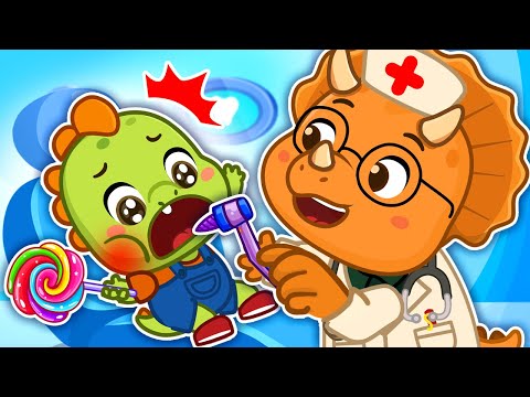 Brush Your Teeth 🦷 | Going To The Dentist | DinoLala Nursery Rhymes