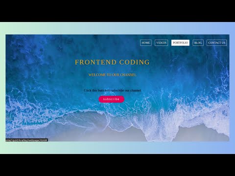 A simple webpage using html and css only | html | css | Frontend coding |