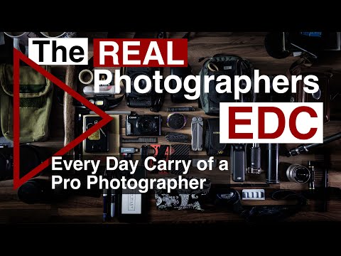 The REAL Photographers EDC.  Professional Photographers Every Day Carry