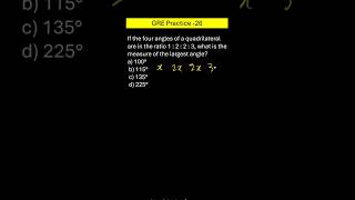 Can you find the angle in  less than 30 seconds? then check the solution. #gre #maths #angle