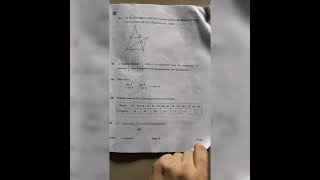 10th Class CBSE Board Math's Question Paper