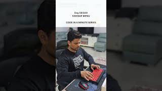 🚀 Enhance your UI with a sleek Sidebar Menu! Perfect for navigation.🔥✨ #coderMastery