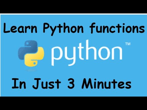 Learn Python Functions in just 3 minutes