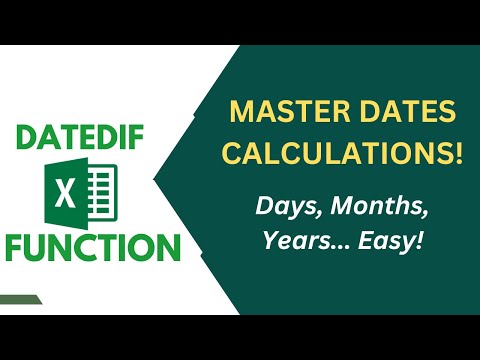 Quick Guide to Calculating Days, Months, and Years Between Dates in Excel