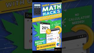 Quick Maths Hacks with Google Search #techtipspro
