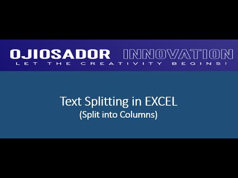 Splitting Text into multiple columns in Excel