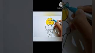 Ice cream Colour Drawing #shorts