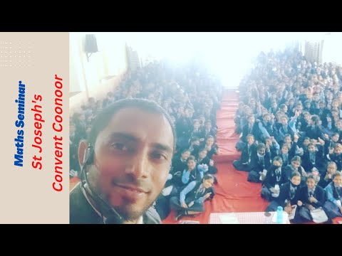 Speed Math seminar @ St josephs convent Coonoor