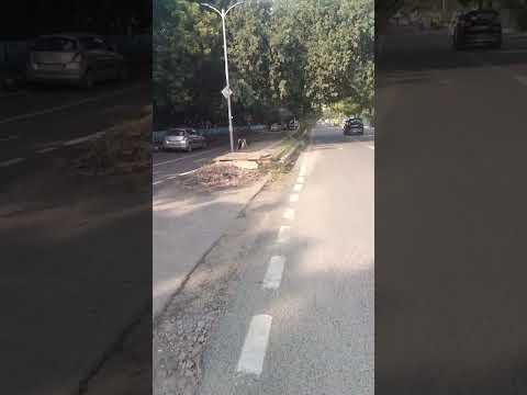 Driving into a Dwarka Road Delhi