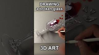 Spilled wine drawing #shorts #art #marcellobarenghi
