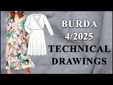 First Look: Burda 4/2025 Announcements with Technical Drawings for Women Over 50