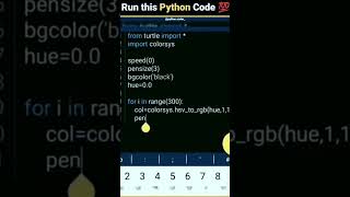 run this python code💥.    #coding #cprogramming #youtubeshorts #likeforlikes #programming #share