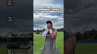 TOP 5 FUNNIEST JOSH ALLEN MOMENTS😂 #joshallen #nfl