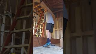 12x6 @12'#beam #getitdone #construction #diy diy