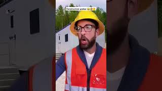 Construction worker 😂🤣🤔#shorts #funny #construction #work #adamrose #workers #workfail #excavator