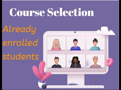 Already Continue Students Course Selection