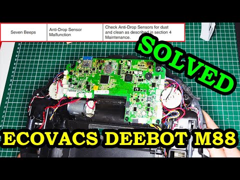 Ecovacs Deebot M88 - Anti-Drop sensor error - PCB repair