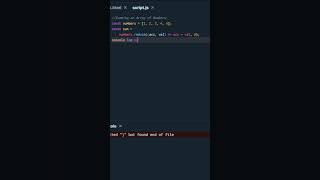 JavaScript's reduce! 🎩#shorts #short #javascript