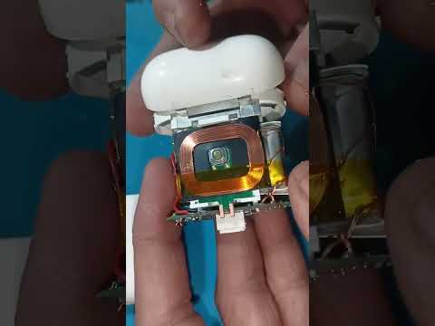 what's inside the wireless airbuds || #tech #viral #edit #tutorial