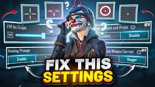 All New BGMI Settings You MUST Change | Perfect Settings Guide | BGMI/Pubg Mobile
