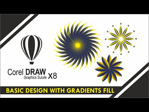 learn corel Draw | Design with gradients #shorts
