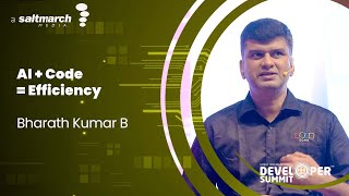AI + Code = Efficiency  -  Bharath Kumar B