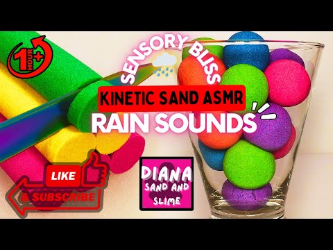Unlock Deep Relaxation with Kinetic Sand ASMR and Rain Sounds | Part 3 #asmr #rain #sand #asmrsounds