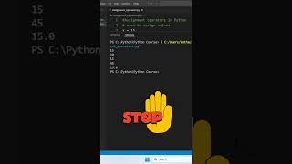 Assignment Operators  in Python #python #pythoncourseforbeginners #pythontutorial