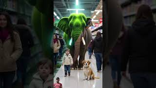 What Happens When a Giant Elephant Walks Into a Grocery Store? (AI Art Magic!) | Surreal & Funny