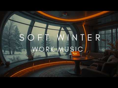 Focus Music for Deep Work | Calm Winter Coffee Shop Ambience | Soft Work & Study Playlist