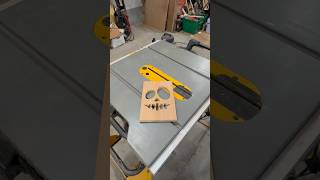 Routing out the second wooden jack-o’-lantern face from the Ghoul template set. #woodworking