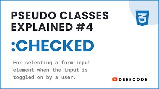 CSS Pseudo Classes Explained - #4 checked