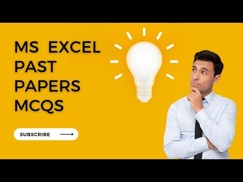 ms excel past paper mcqs