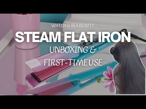Watch and Sea Beauty Sea So Smooth Infrared Steam Flat Iron - Unboxing & First Time Using It