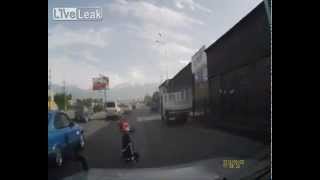 Look what you did to my car  says driver after hits motorbike