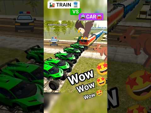 🤩indian bike driving 3D game 🥰 |  car vs train 🚂 ||#competition #gamplay