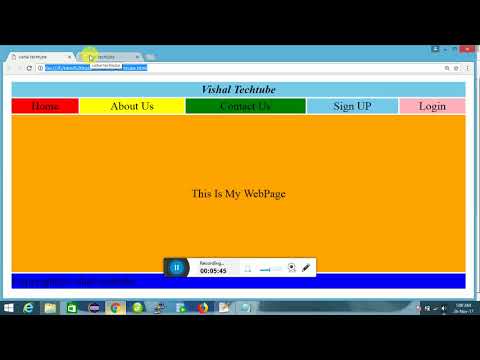 how to make a homepage using html || MVK TECHNO