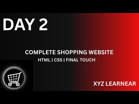 "Day 2: Complete Shopping Website Design Using Only HTML & CSS " #coding #css #html #webdeveloper