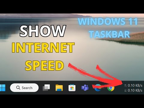 How to show Internet Speed on Taskbar