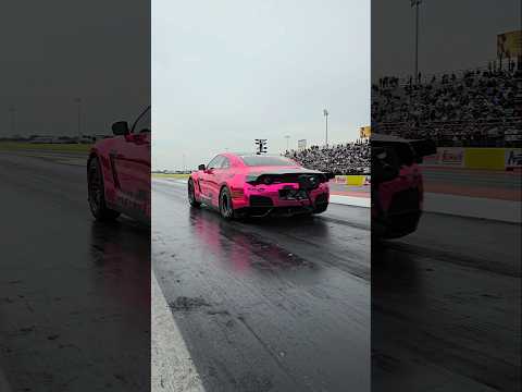 7.9 @ 201MPH!? GTR VS R8 #r8 #gtr #v10 #twinturbo #race #dragrace #turbo #pink #automobile #audi