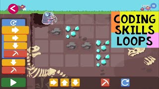 Coding Skills Level 3 Loops - Block Coding Game - Games to Learn Coding